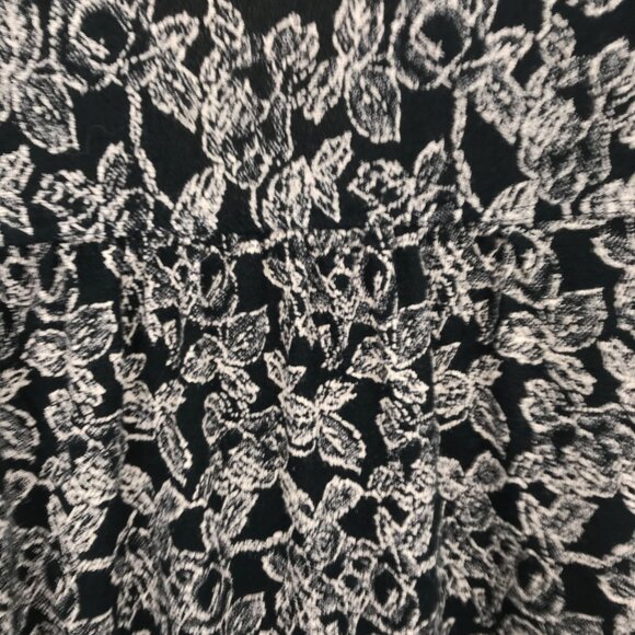 Lucky Brand Womens Black Floral Button Front Balloon Long Sleeve Blouse Size S - Picture 5 of 9